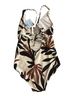 Shade & Shore Floral Multi Color One Piece Swimsuit Size S - photo 2