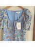 Likely 100% Polyester Floral Blue Casual Dress Size 10 - photo 5
