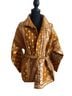 Anthropologie 100% Cotton Floral Paisley Brown White Jacket One size - photo 1