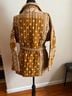 Anthropologie 100% Cotton Floral Paisley Brown White Jacket One size - photo 8