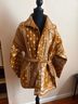 Anthropologie 100% Cotton Floral Paisley Brown White Jacket One size - photo 5