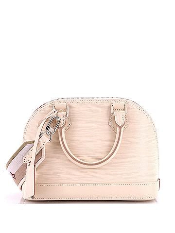 Louis Vuitton Alma Handbag Epi Leather with Logo Jacquard Strap BB (view 1)