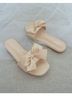 Kailee P. 100% Satin Tan Sandals Size 6 1/2 - photo 3