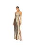 Amanda Uprichard 100% Polyester 95% Polyester 5% Elastane Gold Cocktail Dress Size S - photo 1
