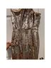 Amanda Uprichard 100% Polyester 95% Polyester 5% Elastane Gold Cocktail Dress Size S - photo 7