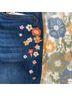 Driftwood Floral Blue Jeans Size 4 - photo 6