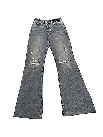 Express Flare High Rise Supersoft Knit Jeans (view 1)