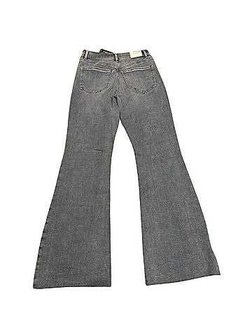 Express Flare High Rise Supersoft Knit Jeans (view 2)