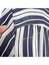Cato 100% Polyester Stripes Blue White Long Sleeve Blouse Size 22 - photo 5