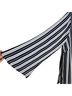 Cato 100% Polyester Stripes Blue White Long Sleeve Blouse Size 22 - photo 6