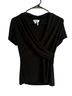 DKNY Black Short Sleeve Blouse Size S - photo 1