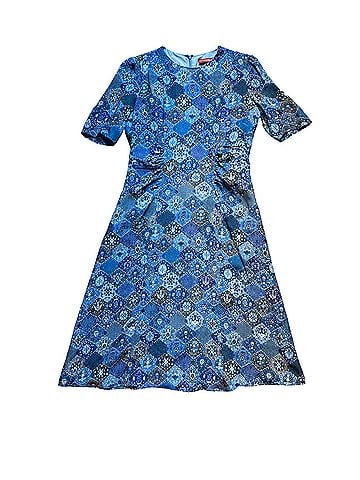 Altuzarra 100% Silk Tile Print Short Sleeves  Cocktail Dress (view 1)