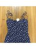 Reformation Polka Dots Blue Casual Dress Size 6 - photo 3