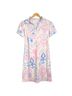 Dudley Stephens White Pink Blue Casual Dress Size M - photo 1
