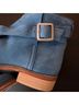 Free People 100% Leather Solid Blue Ankle Boots Size EU 37 - photo 6