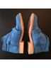 Free People 100% Leather Solid Blue Ankle Boots Size EU 37 - photo 4
