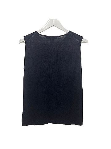 Brooks Brothers Brooks Brothers 100% Silk Ribbed Knit Sleeveless Tank
Top Navy Blue Size S Tank Top (view 2)
