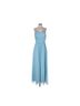 Weddington Way 100% Polyester 100% Polyester Solid Blue Cocktail Dress Size 8 - photo 5
