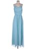 Weddington Way 100% Polyester 100% Polyester Solid Blue Cocktail Dress Size 8 - photo 1
