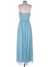 Weddington Way 100% Polyester 100% Polyester Solid Blue Cocktail Dress Size 8 - photo 2