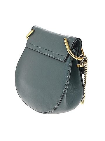 Chloé Drew Crossbody Bag Leather And Suede Blue Suede Shoulder Bag Bag (view 2)