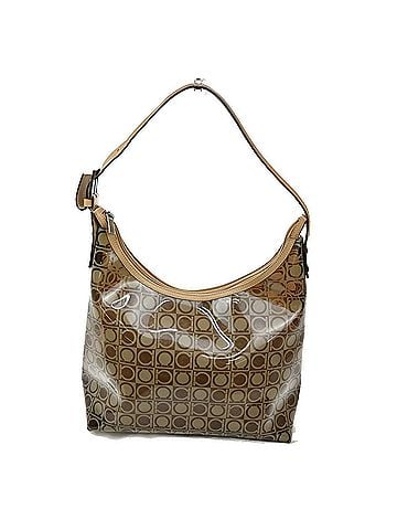 Salvatore Ferragamo Gancini Shoulder Bag Vinyl Brown Plastic Shoulder Bag Bag (view 1)