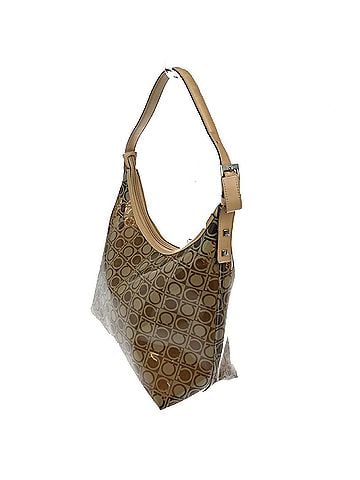 Salvatore Ferragamo Gancini Shoulder Bag Vinyl Brown Plastic Shoulder Bag Bag (view 2)