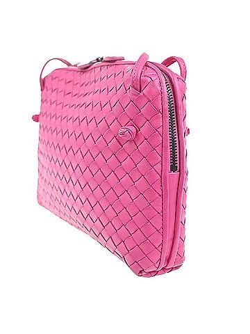 Bottega Veneta Nodini Crossbody Bag Intrecciato Nappa Pink Leather Shoulder Bag Bag (view 2)