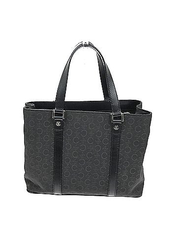 Céline Tote Bag Canvas Black Canvas Tote Bag Bag (view 1)