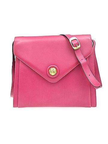 Salvatore Ferragamo Vintage Shoulder Bag Leather Pink Leather Shoulder Bag Bag (view 1)