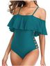 Holipick Teal One Piece Swimsuit Size S - photo 7
