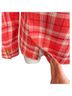 Smythe 100% Cotton Plaid Red Orange Blazer Size 12 - photo 8