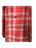 Smythe 100% Cotton Plaid Red Orange Blazer Size 12 - photo 13