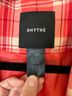 Smythe 100% Cotton Plaid Red Orange Blazer Size 12 - photo 11