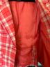 Smythe 100% Cotton Plaid Red Orange Blazer Size 12 - photo 12