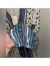 Free People 100% Polyester 100% Rayon Floral Stripes White Blue Casual Dress Size S - photo 6