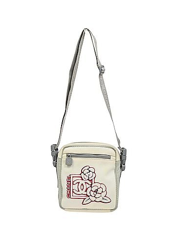 Chanel Travel Line Crossbody Bag Nylon White Nylon Shoulder Bag Bag (view 1)