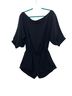 Alexis 100% Silk Solid Black Romper Size M - photo 4