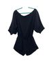 Alexis 100% Silk Solid Black Romper Size M - photo 1