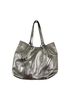 T Tahari 100% Leather Solid Silver Black Shoulder Bag One size - photo 1