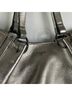 T Tahari 100% Leather Solid Silver Black Shoulder Bag One size - photo 3