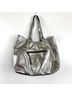 T Tahari 100% Leather Solid Silver Black Shoulder Bag One size - photo 10