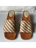 Huma Blanco 100% Leather 100% Wood Tan Multi Color Sandals Size EU 40 - photo 5