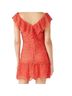 Saylor 100% Polyester Solid Orange Red Casual Dress Size M - photo 2