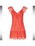 Saylor 100% Polyester Solid Orange Red Casual Dress Size M - photo 5