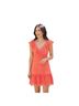 Saylor 100% Polyester Solid Orange Red Casual Dress Size M - photo 1