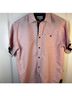 Distortion Polka Dots Pink Short Sleeve Button-Down Shirt Size 14 - photo 4