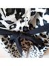 Merona 100% Polyester Animal Print Black White Casual Dress Size 12 - photo 5