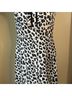 Merona 100% Polyester Animal Print Black White Casual Dress Size 12 - photo 9