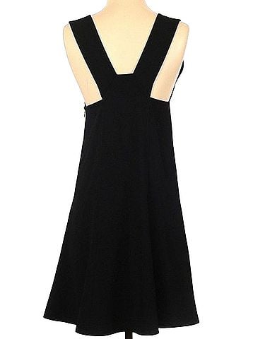 T by Alexander Wang Plunge-Neck A-Line Black Casual Dress (view 2)